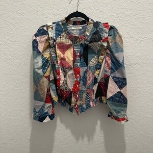 ***SALE*** NWOT Doen Amadine Patchwork Blouse